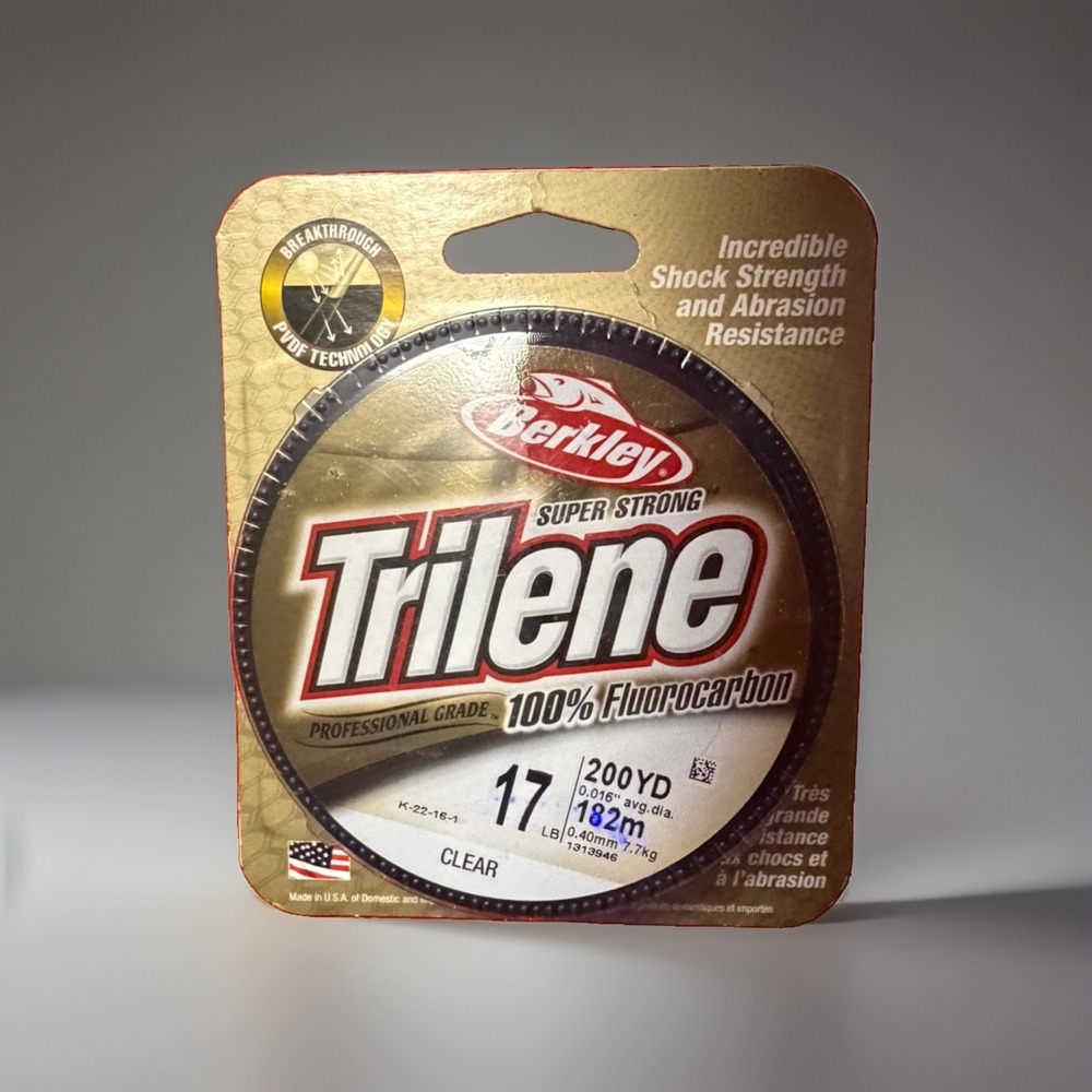 New Berkley Trilene 100% Fluorocarbon Fishing Line 17lb 200YD  "Made In USA"